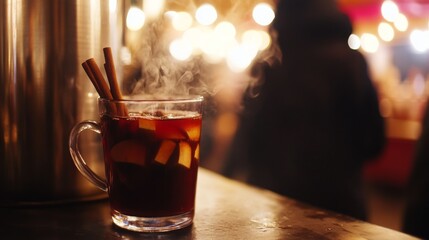 Festive Mulled Wine at Night Market