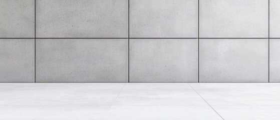 Minimalist Concrete Architecture Background with Clean Lines and Subtle Textures Design Backdrop and Smooth Floor Space