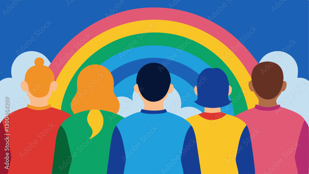 Poster unity in diversity an of people from different backgrounds standing shoulder to shoulder surrounded 