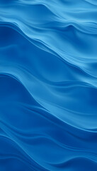 Obraz premium Gentle soothing silky flowing natural ocean water movement. Abstract background motion blur. Serene and peaceful deep blue sea in nature, flat papercut style. with white shades