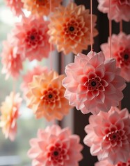 Charming Hanging Paper Flowers
