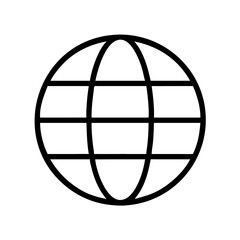 Obraz premium Globe icon illustration on a white background