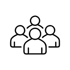 Group of people standing together in a unified pose