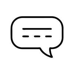 Fototapeta premium Speech bubble icon on white background