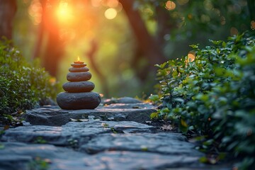 Obraz premium Ahimsa: The Central Principle of Non-Violence and Reverence for All Living Beings in Hinduism, Buddhism, and Jainism.