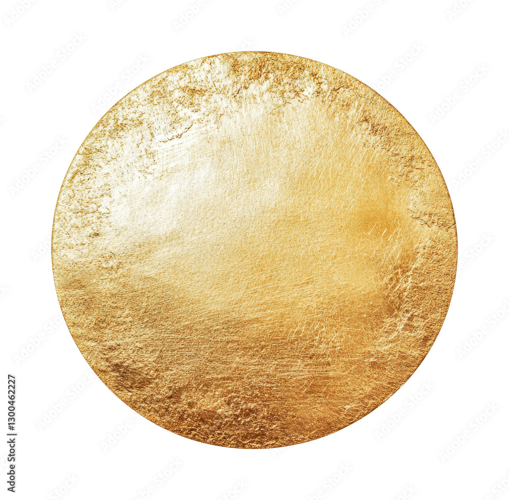 Poster elegant golden circular surface suitable for various design applications and artistic creations in d