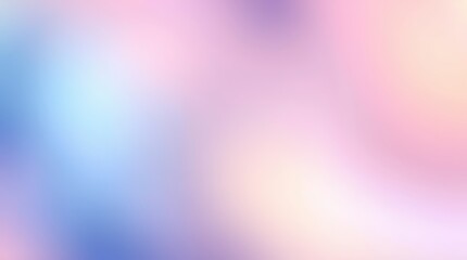 A gentle pastel gradient background in soft pink, blue, and purple creates a calming effect.