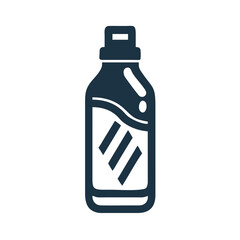 Obraz premium Plastic bottle with liquid mockup on white background