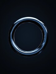 Obraz premium Animation of circle moving on black background.