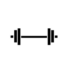 Barbell, dumbbell, gym – vector icon
