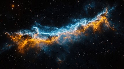 Fototapeta premium Colorful nebula in deep space. Possible use Astronomy educational material