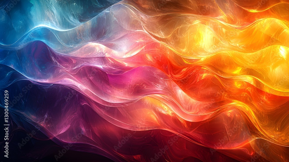 Poster captivating colorful abstract background featuring rich hues and fluid shapes evoking emotion and ar