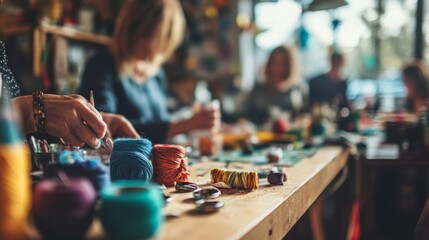 Crafts Class, Hands, Workshop