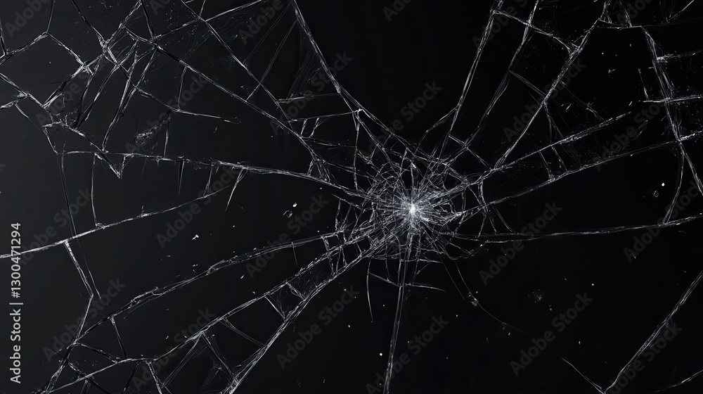 Poster screen broken bug and grid black abstract background