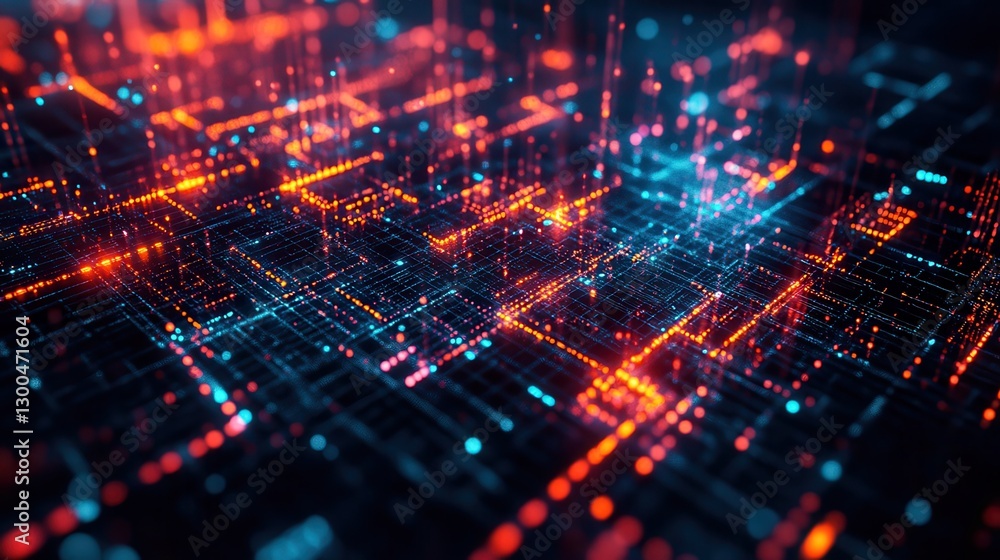 Aufkleber modern digital abstract 3d background. can be used in the description of network abilities, technolo