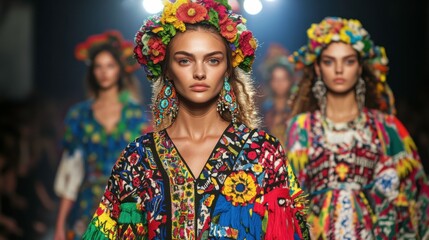 Cultural Fashion Showcase on the Runway