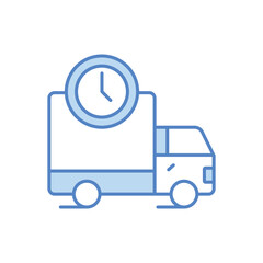 On Time vector icon