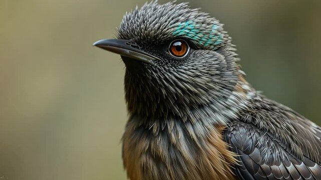 Stunning Close-Up of a Chestnut-tailed Minla Bird