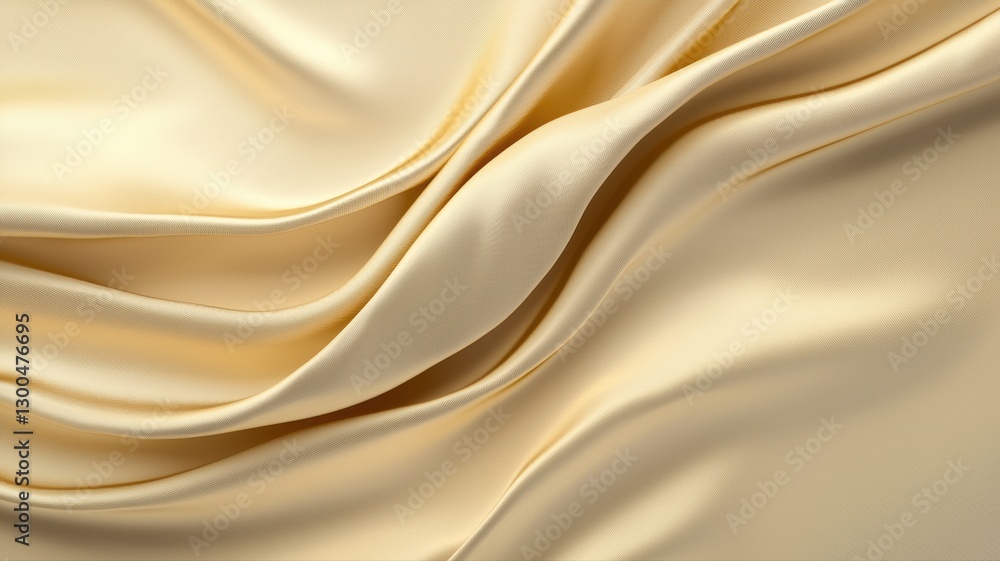 Poster luxurious creamy silk fabric with elegant folds creating a soft, smooth texture in subtle lighting.