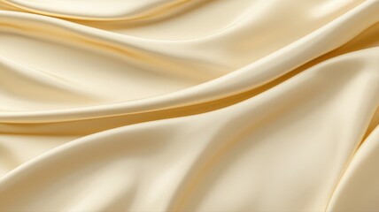 Obraz premium Luxurious smooth cream silk texture with elegant flowing folds and soft lighting.