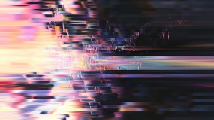 Abstract digital pixelated png overlay effect, transparent background