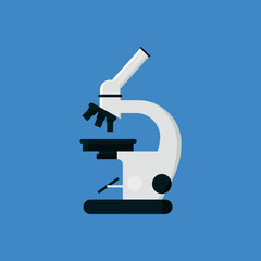 microscope isolated on white background