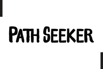 Path Seeker Travel Quote Modern Text Typography