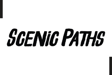 Scenic Paths Travel Quote Modern Text Typography