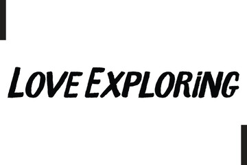 Love Exploring Travel Quote Modern Text Typography