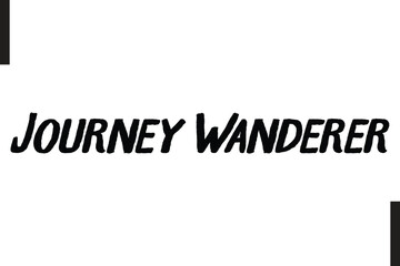 Journey Wanderer Travel Quote Modern Text Typography