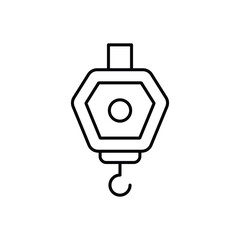 Pulley vector icon 