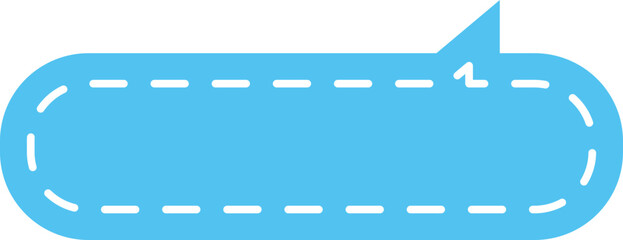 blue dotted speech bubble