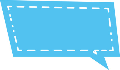 blue dotted speech bubble