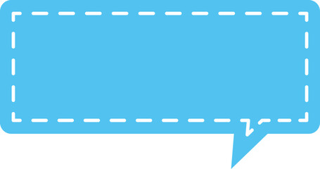 blue dotted speech bubble