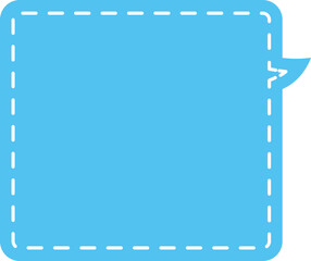 blue dotted speech bubble