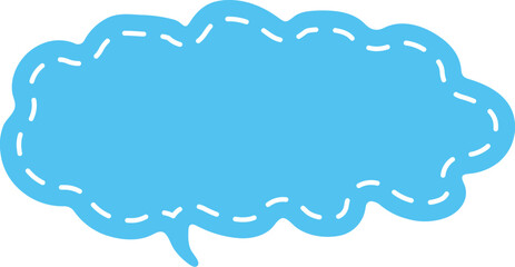 blue dotted speech bubble