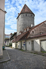 Tallinn An der Stadtmauer mit Wehrtürmen