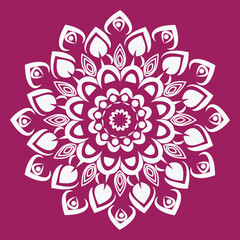 white colors art with new design mandala for flower mandala 