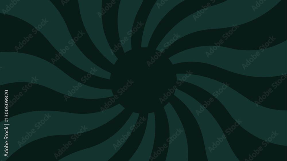 Aufkleber abstract green blue vector twist radial striped light sunburst pattern. circle geometric sunburst br