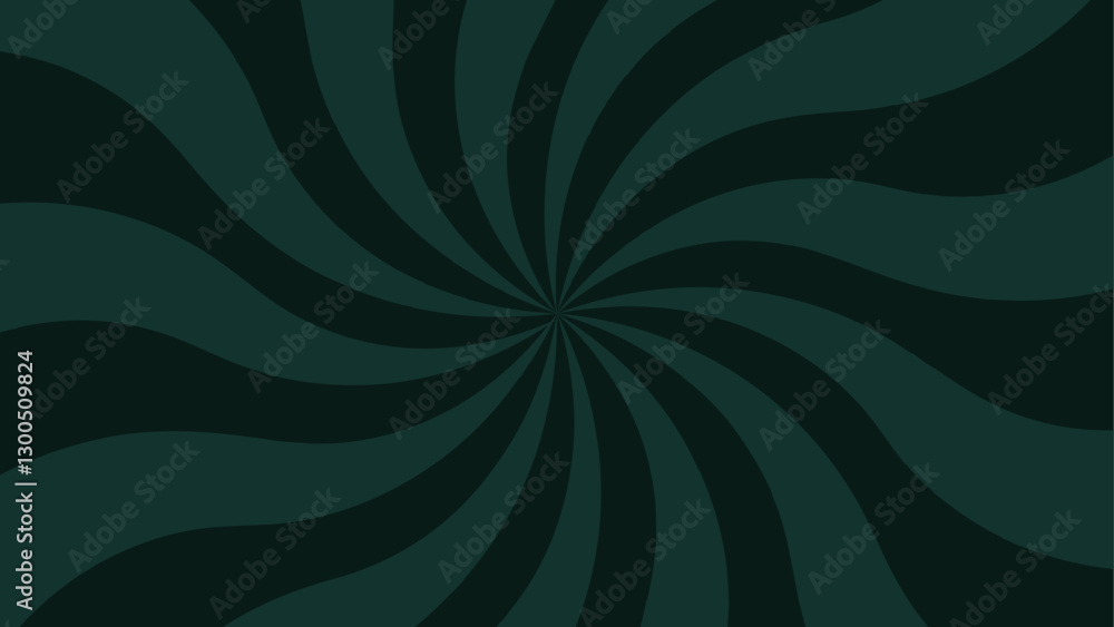 Aufkleber Abstract Green blue vector twist radial striped light sunburst pattern. Circle geometric sunburst bright backdrop background. Stripe sunburst texture design with spiral rays.