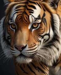 Bengal tiger's coat with intricate fur pattern,  texture,  Bengal