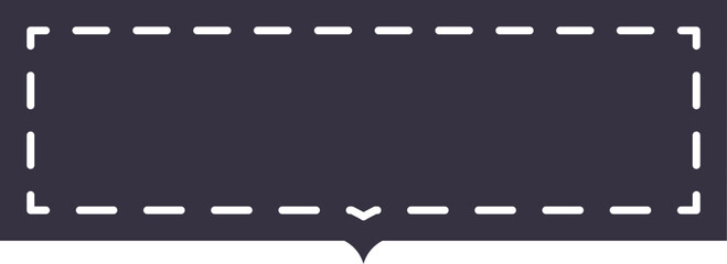 dashed, speech, bubble