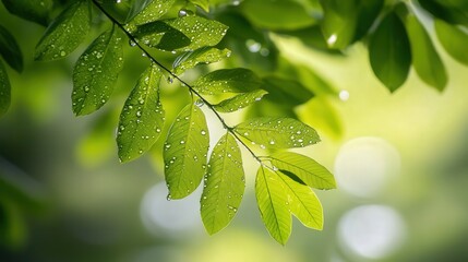 the soft rustling sound of the rain tree leaves as the wind passes through