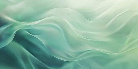 Obraz premium Abstract green background. Loose textile drapery