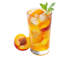 glass of peach