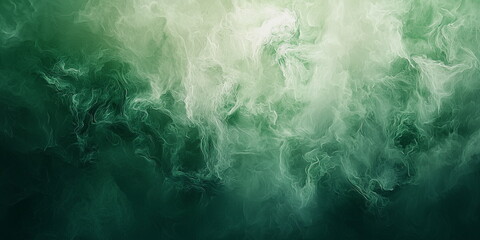 Abstract green background. Acrylic paint stains in water