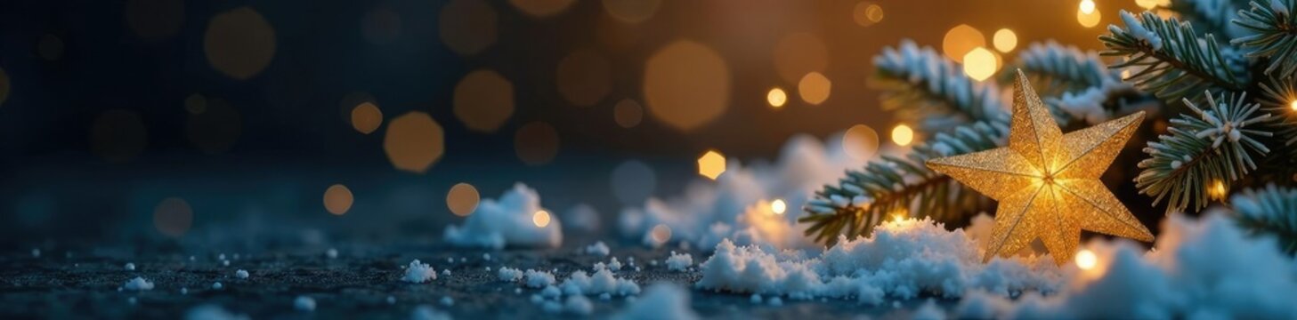 Glanzvolle goldenen Schmetterlinge auf dunklem Hintergrund verteilt, dunkel, christmas decorations, winter wonderland