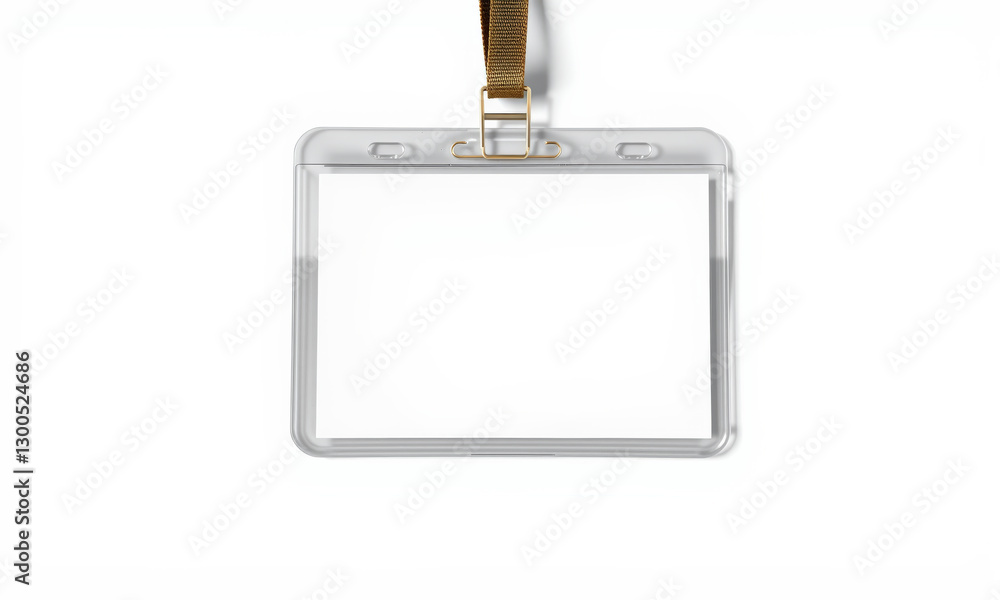 Poster clear badge holder with strap for identification cards, versatile and practical for events or workpl