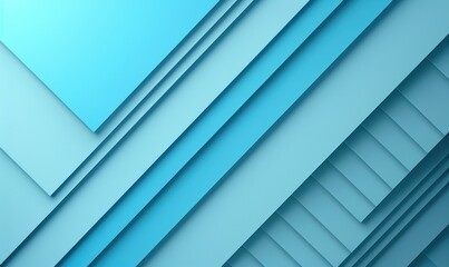Obraz premium Abstract blue geometric layers for presentation or website background design