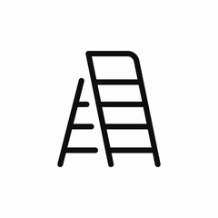 Ladder climbing tool icon vector sign